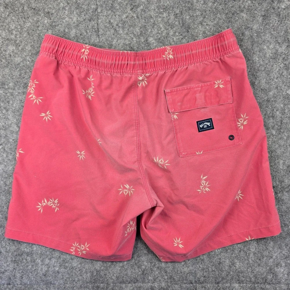 Billabong Sundays Layback Shorts Mens L Pink Floral Recycler Board ABYBS00253